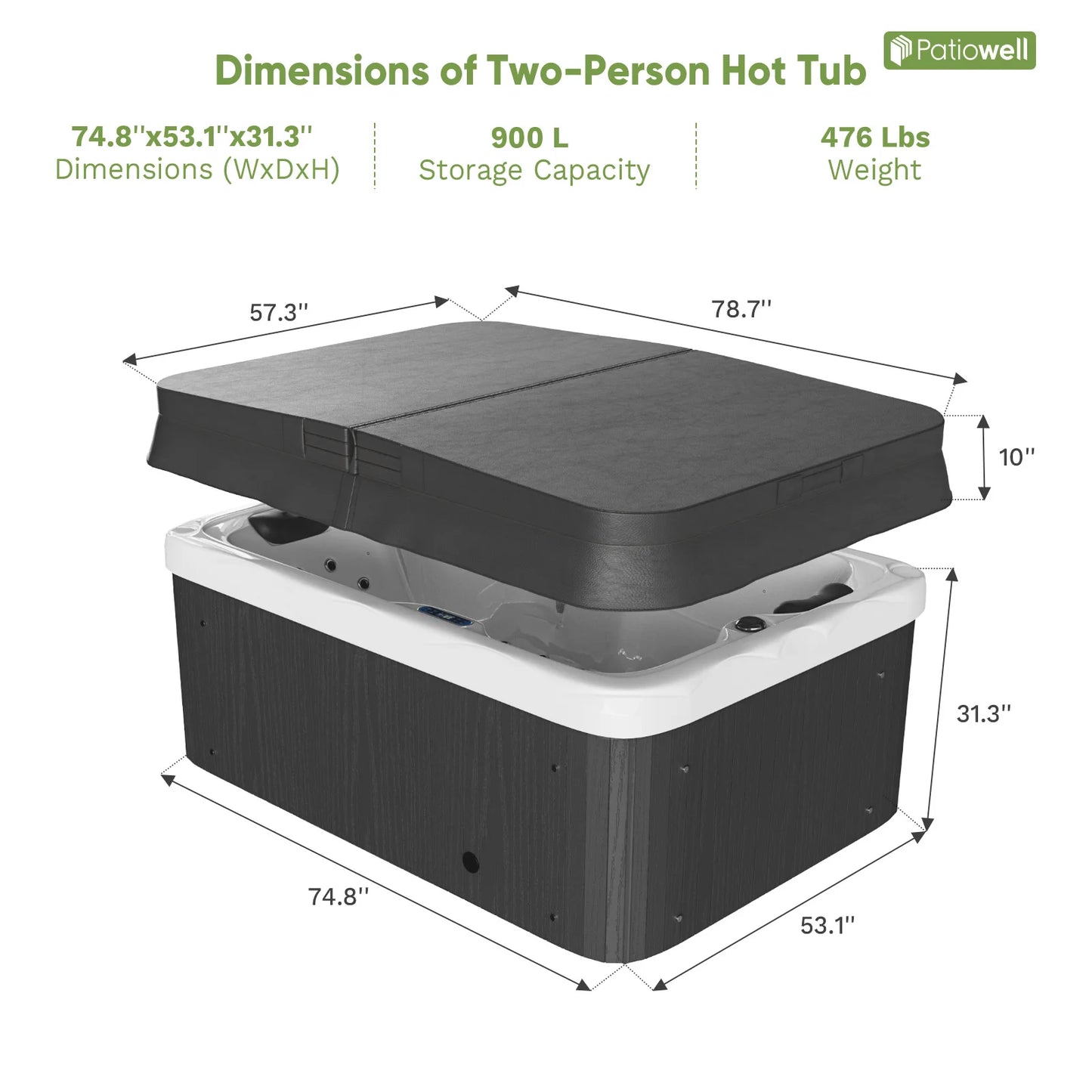 2 To 4 Person 25-Jet Outdoor Hot Tub