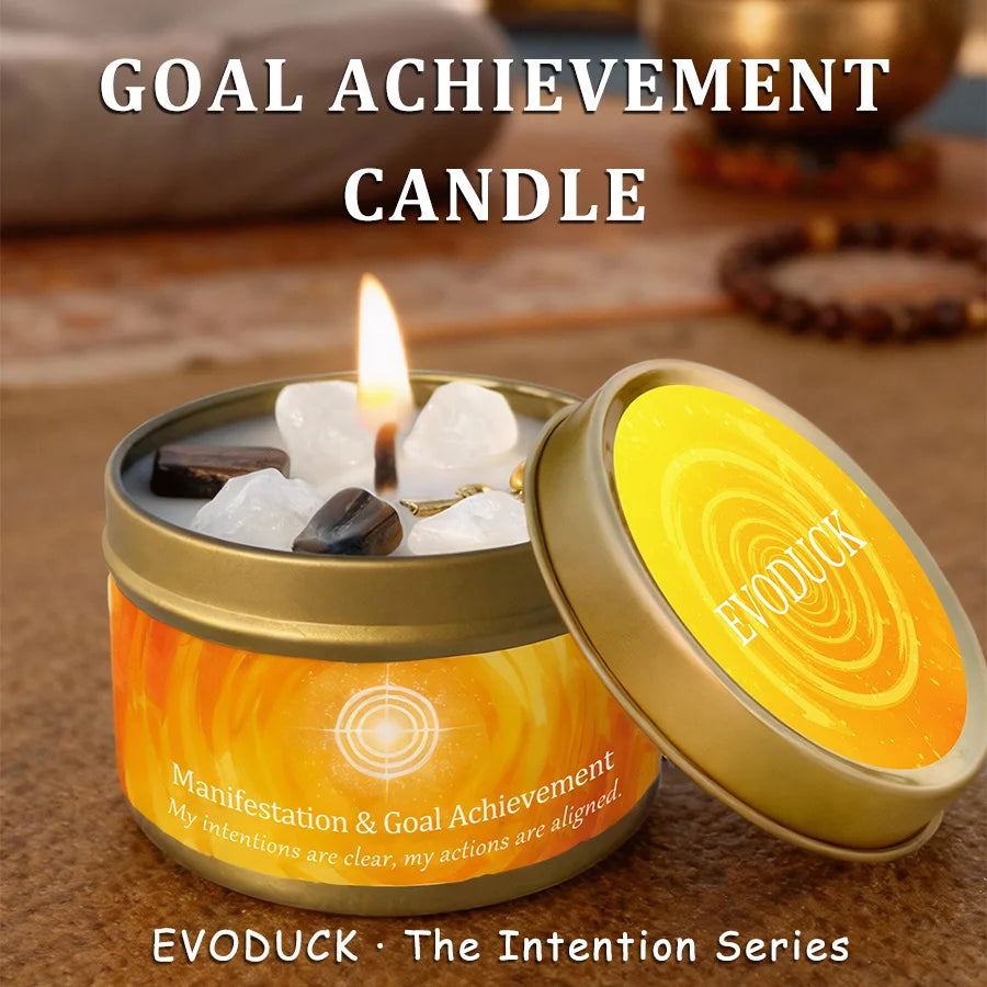3Pcs Manifestation & Goal Achievement Cinnamon & Sandalwood Scented Soy Candles