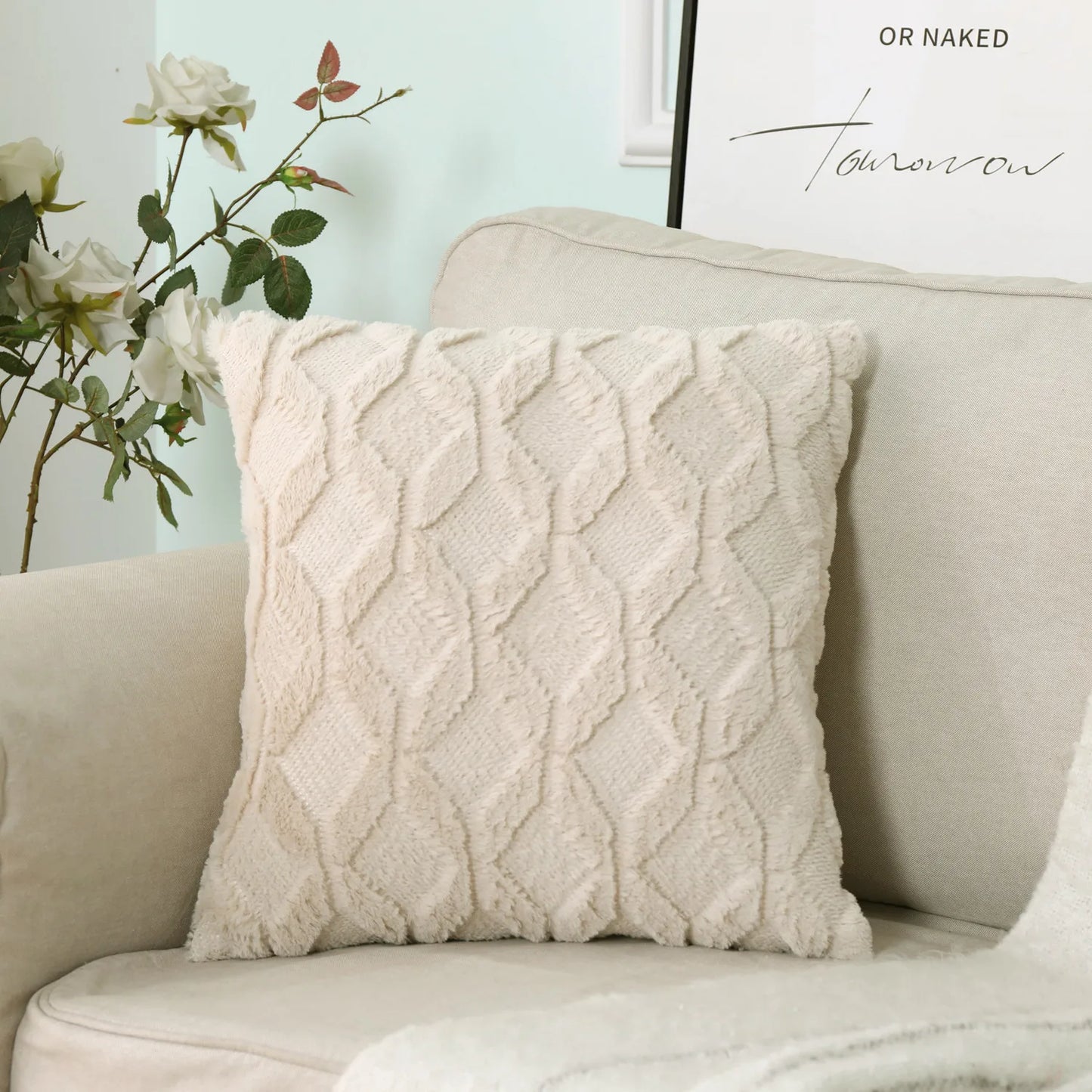 Soft Plush Decorative Throw Pillow Covers