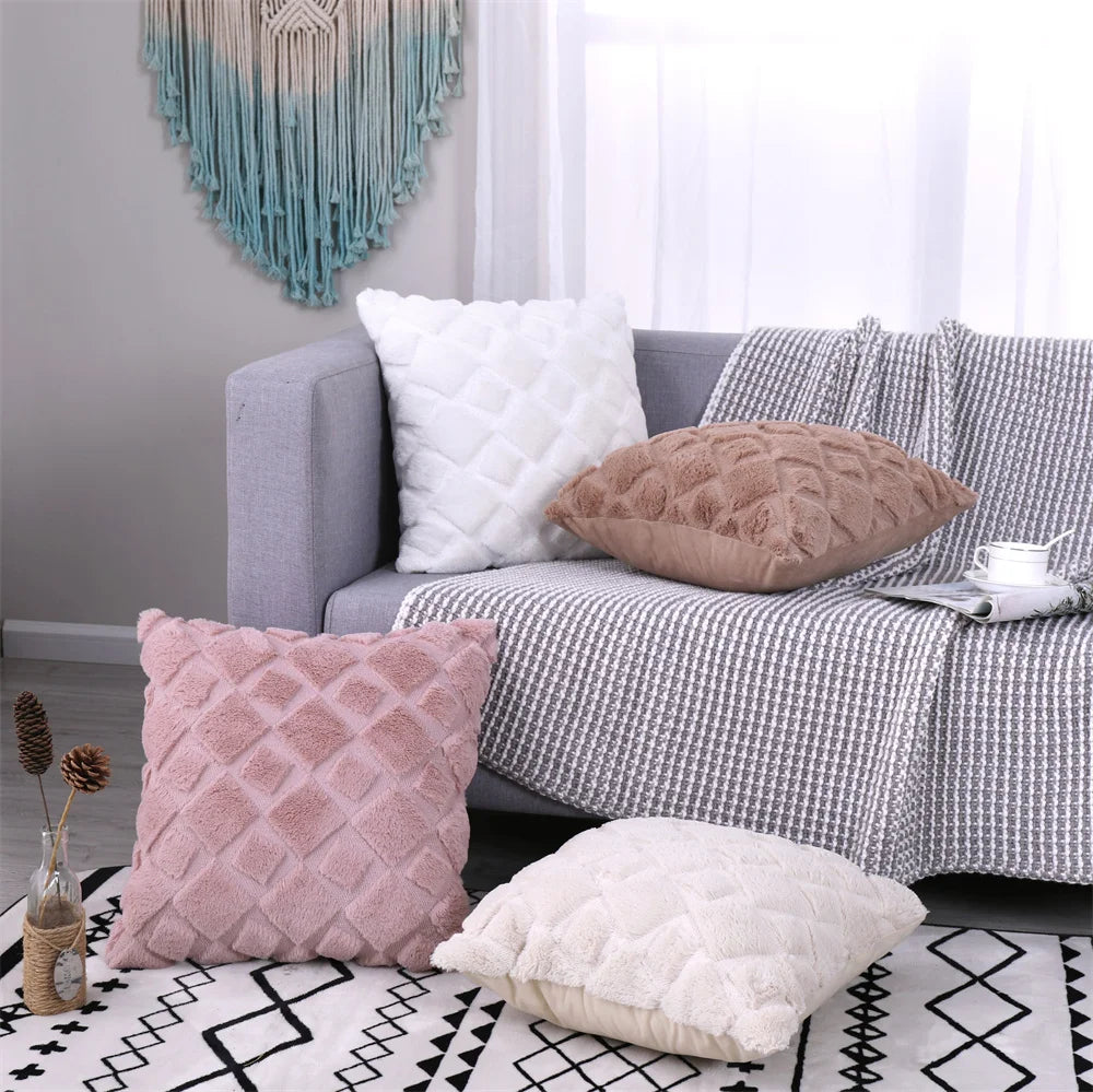 Soft Plush Decorative Throw Pillow Covers
