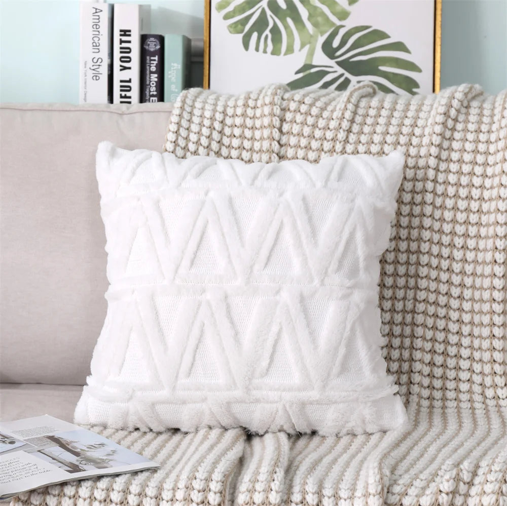 Soft Plush Decorative Throw Pillow Covers