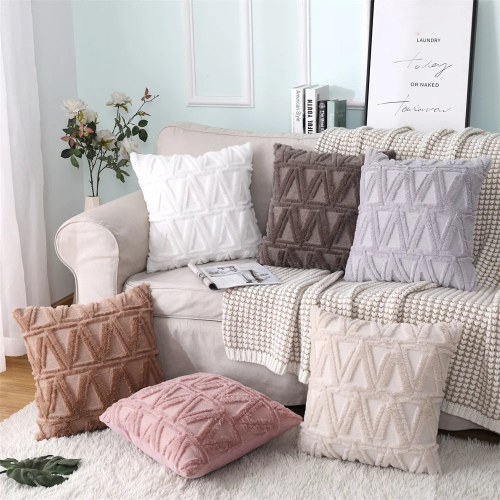 Soft Plush Decorative Throw Pillow Covers