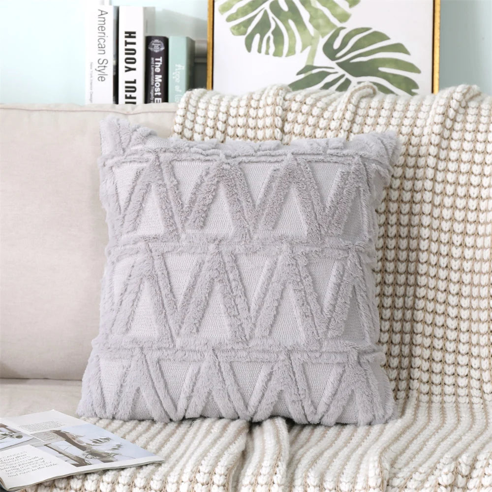 Soft Plush Decorative Throw Pillow Covers