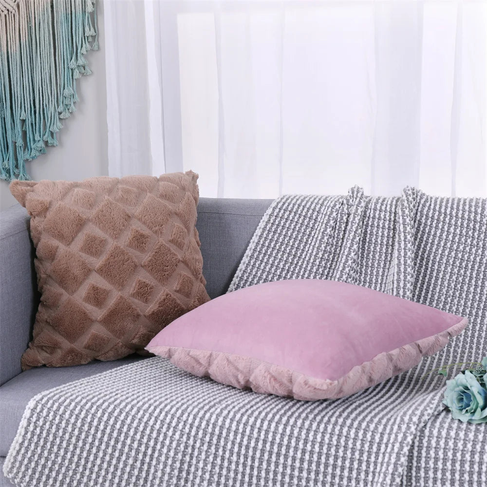 Soft Plush Decorative Throw Pillow Covers
