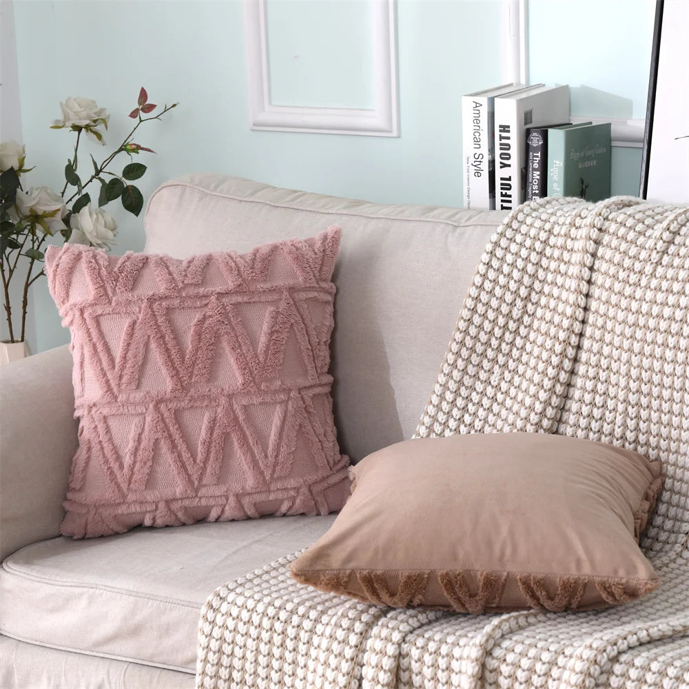 Soft Plush Decorative Throw Pillow Covers