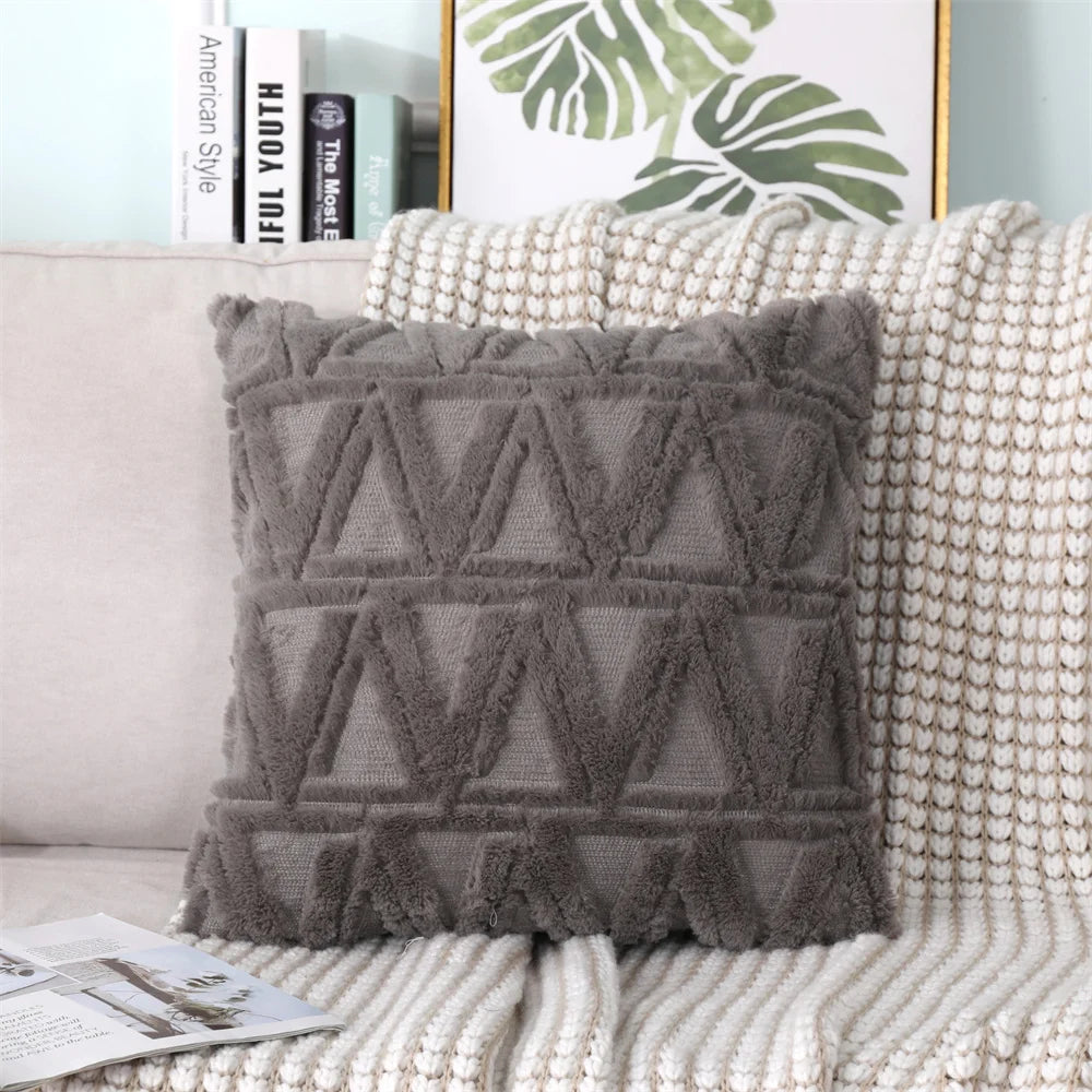 Soft Plush Decorative Throw Pillow Covers