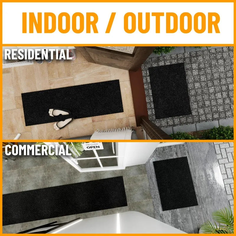 Non-Slip Area Rug for Entryway 2' x 3'11" Indoor/Outdoor