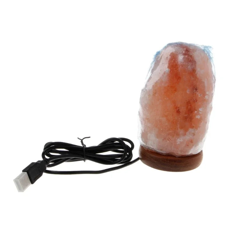 USB Wooden Base Himalayan Rock Salt