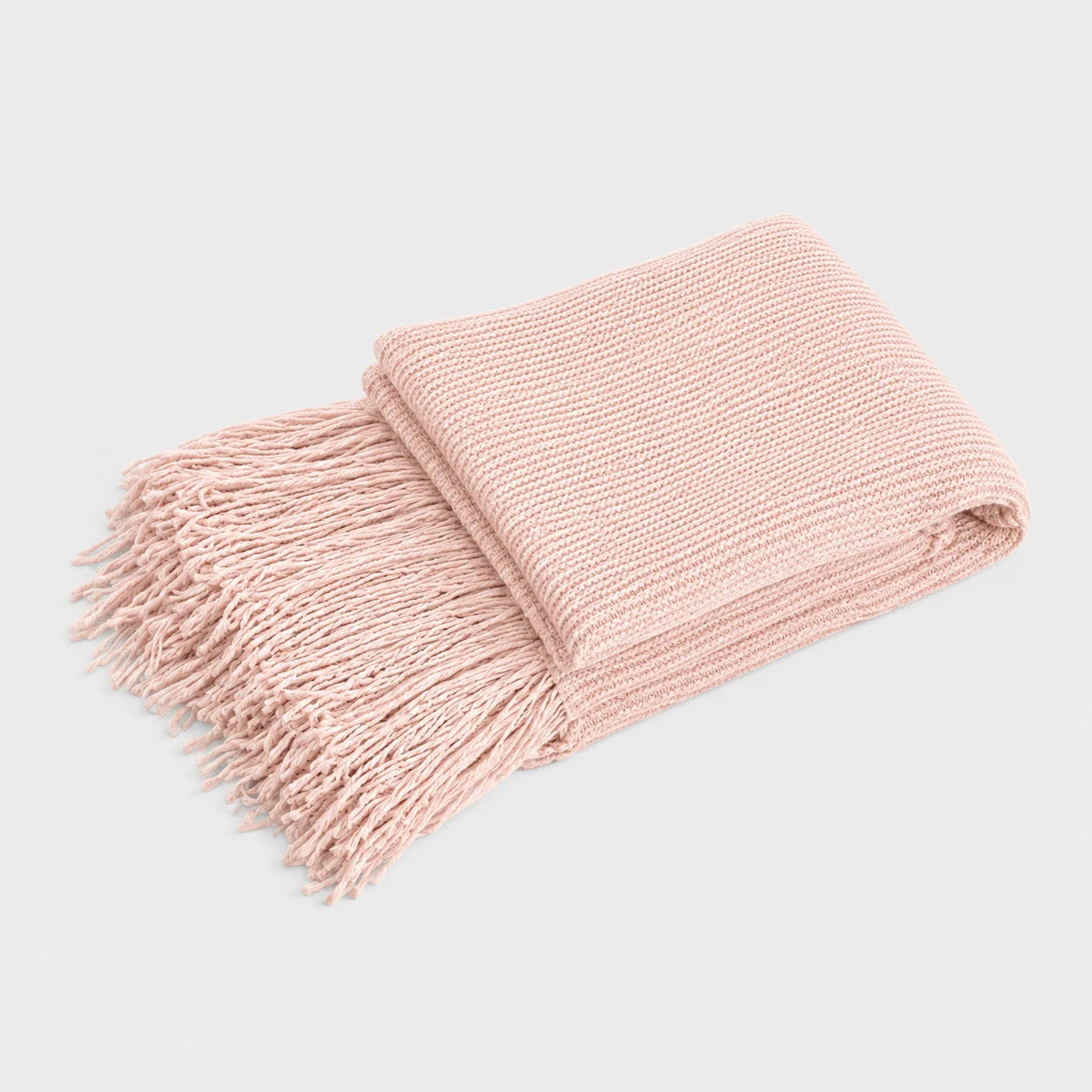 Khaki Popcorn Bobble Textured Knit Throw Blanket with Tassel Fringe, Soft Knitted Decorative Blanket, Lightweight Cozy Cover for Couch Sofa Bed, Boho Farmhouse Home Decor for Living Room Bedroom