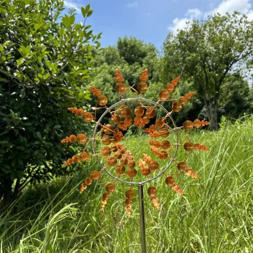 Unique Wind Collector Magical Kinetic Energy Metal Windmill Rotator