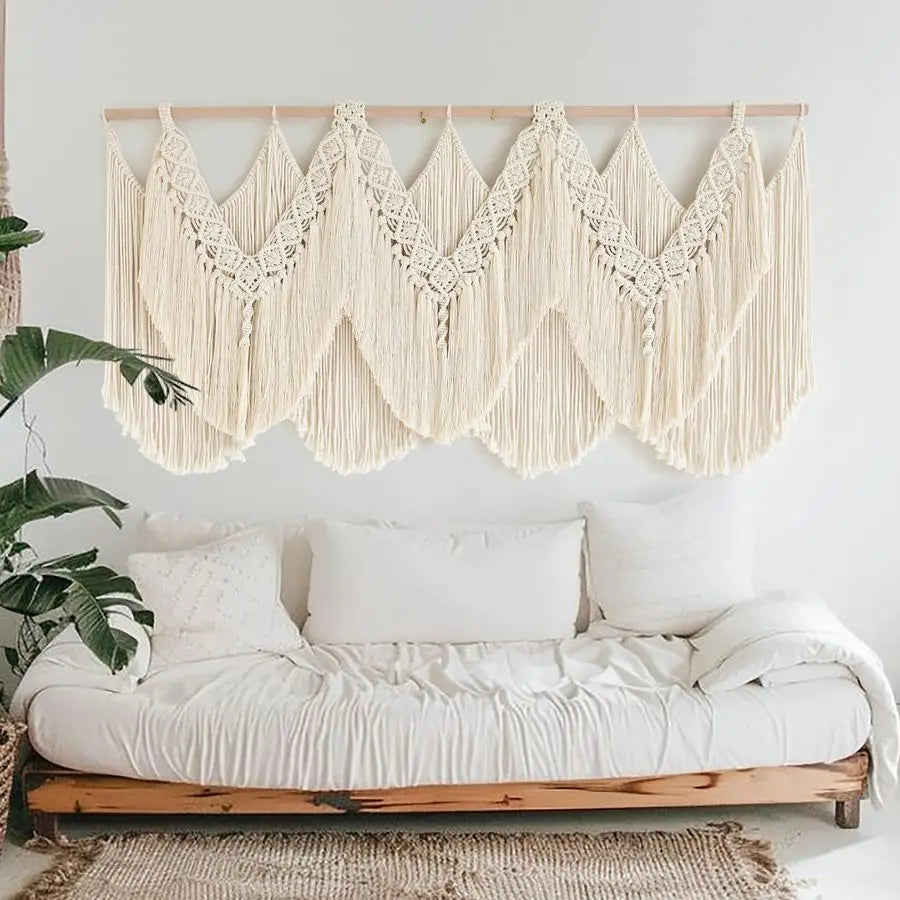 Macrame Wall Hanging Wedding Hanger Tassel Knotting