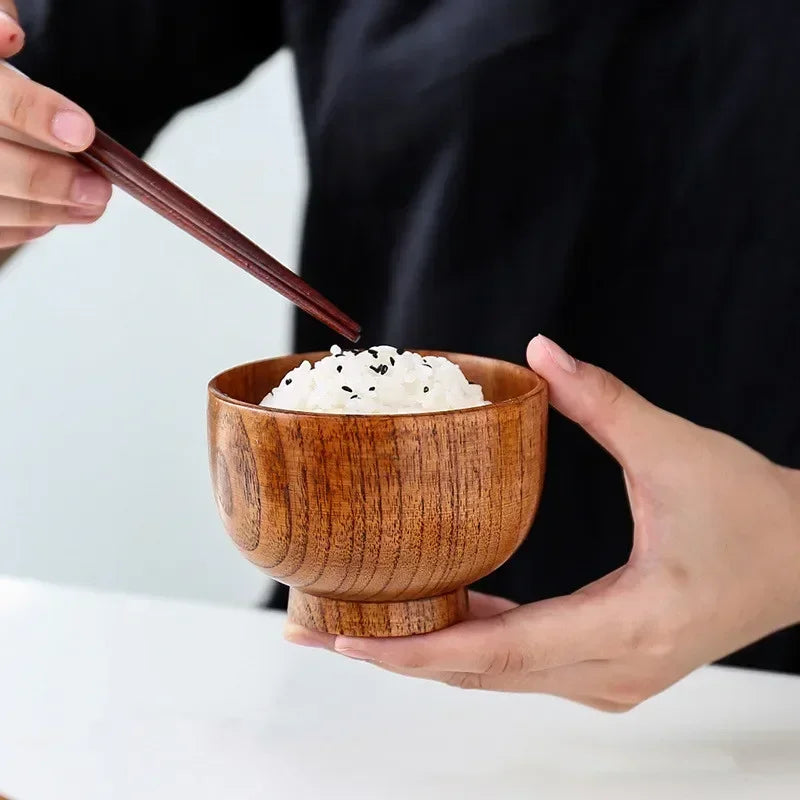 Japanese Style Wooden Bowl Jujube Wooden Bowl