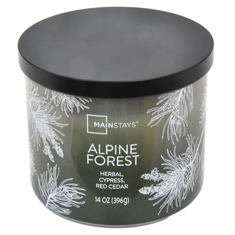14 oz Ombre Wrapped Scented Candle 3 Wick-Alpine Forest Fragrance