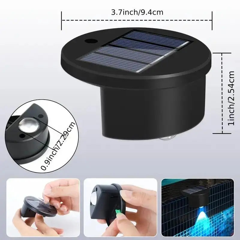 Solar LED Lights Outdoor Garden Light Deck
