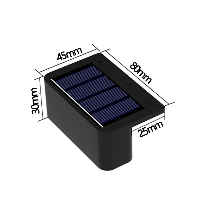 1/2/4PCS Waterproof Solar Step Lights Outdoor