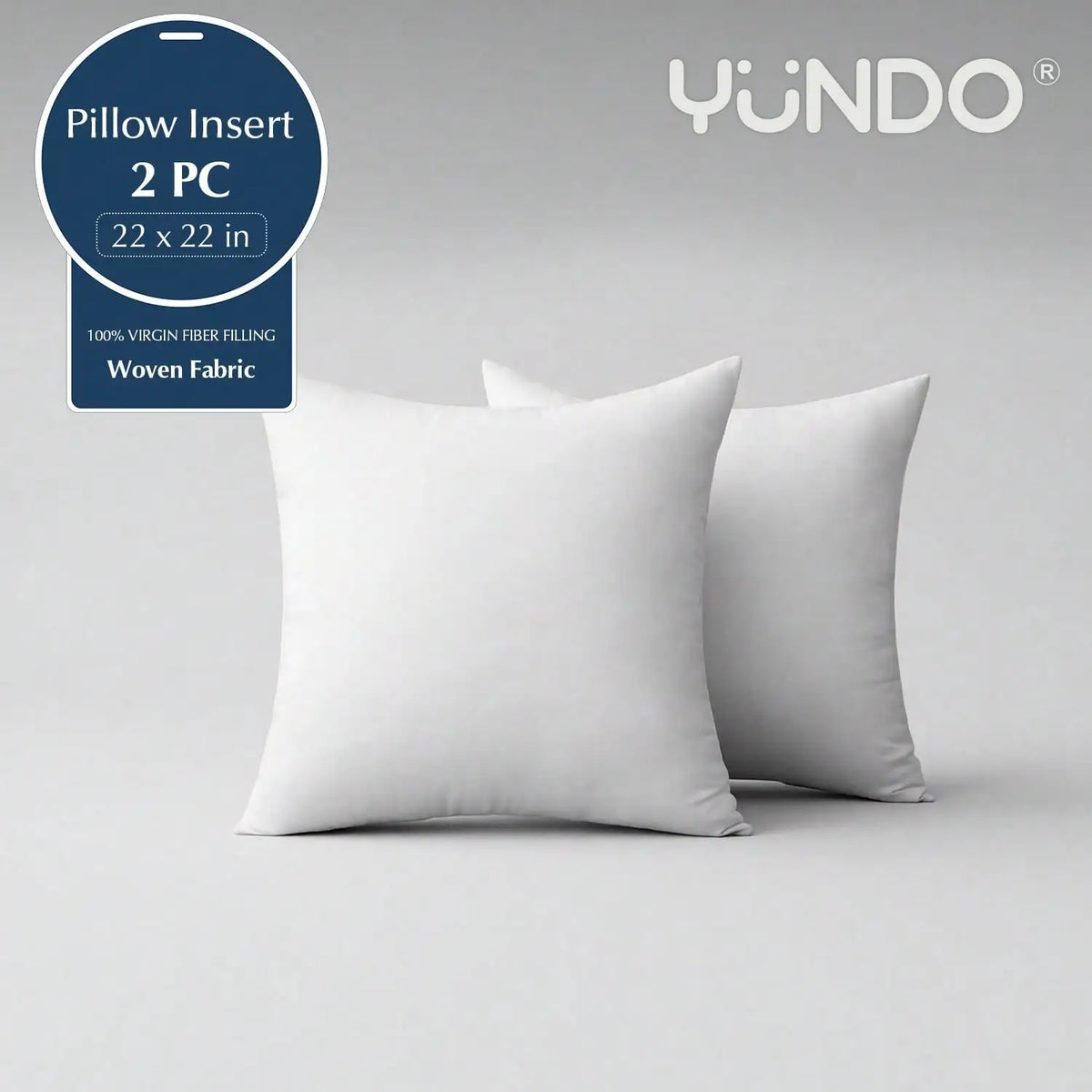 18-Inch 20-Inch 22-Inch Multi-Pack White Pillow Inserts, 2pcs 4pcs 100% Microfiber Filled
