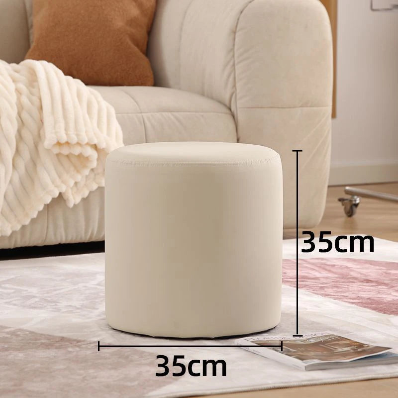 Wooden Ottomans Living Room  Vanity Stool Modern Low Step Stools