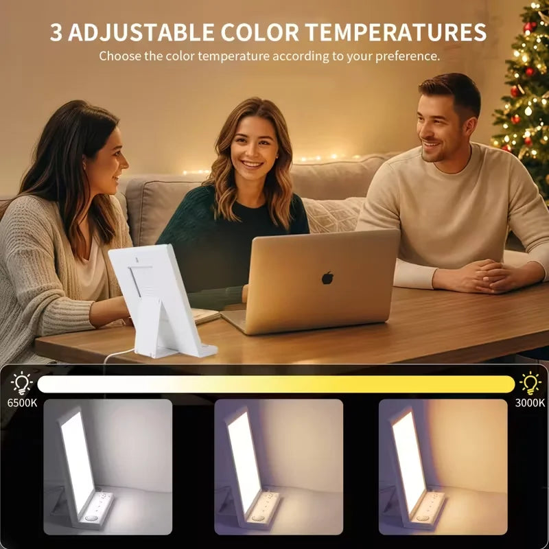 SAD Lamp with White Noise,Natural Light -UV Free