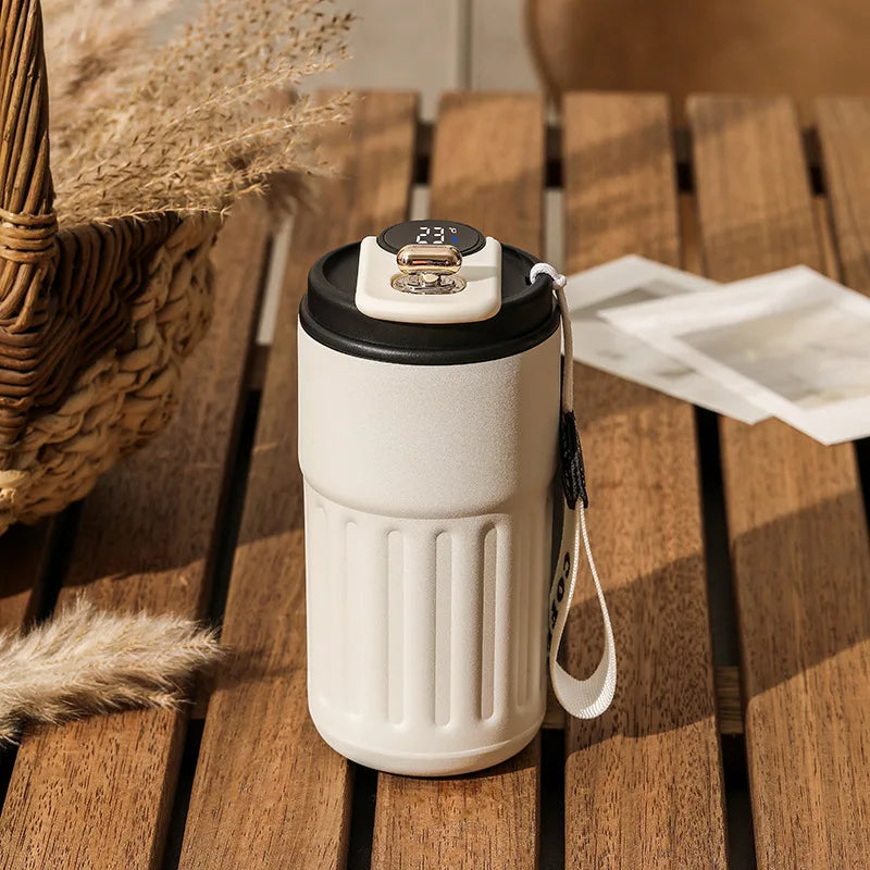 450ML Stainless Steel Thermo Water Bottle LED