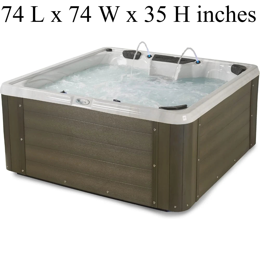 Essential outdoor hot tub, seats 5-6, seating