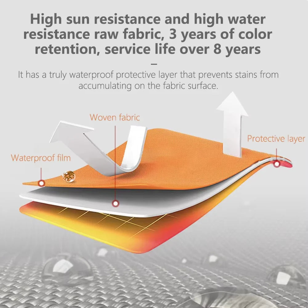 Electric Awning Aluminum Frame Retractable Canopy Roof