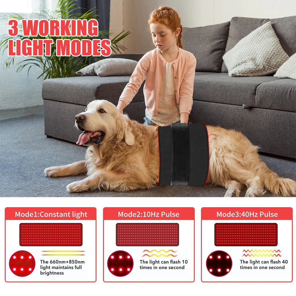 Red Light Therapy Pad for Body 31' X 11' Dual Chip 660nm 850nm LED