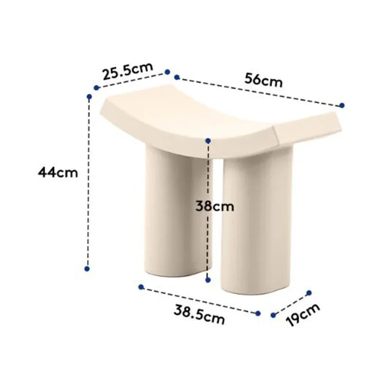 Plastic Nordic Stools  Pouf