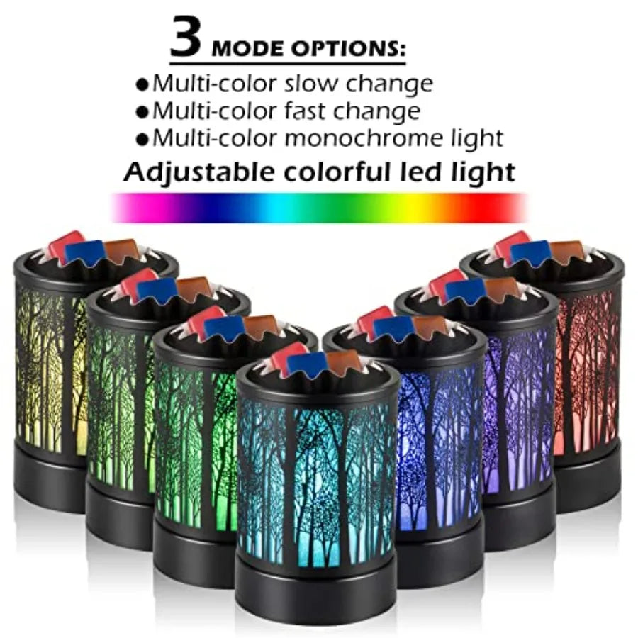 Wax Warmer for Scented Wax with 7 Colors LED Lighting Oil Lamp Burner