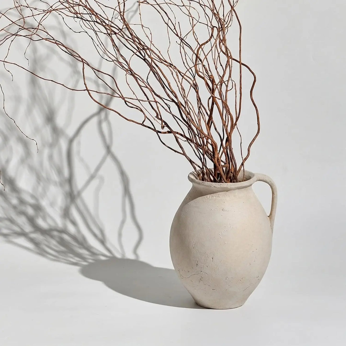 11.2" White Ceramic Zen Vase