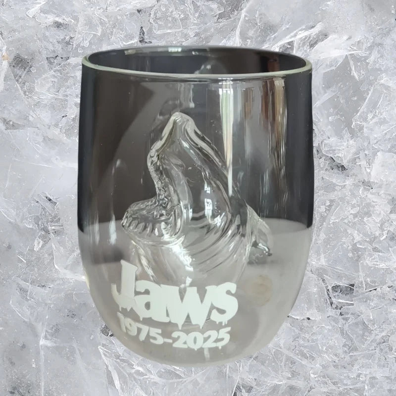 3D Shark Glass Cup Stemless Wine Glass