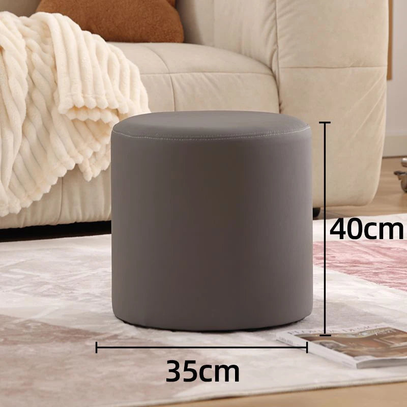 Wooden Ottomans Living Room  Vanity Stool Modern Low Step Stools