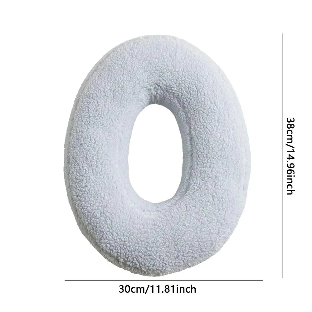 Soft Initial Throw Cushion Plush English Alphabet Pillow A to Z