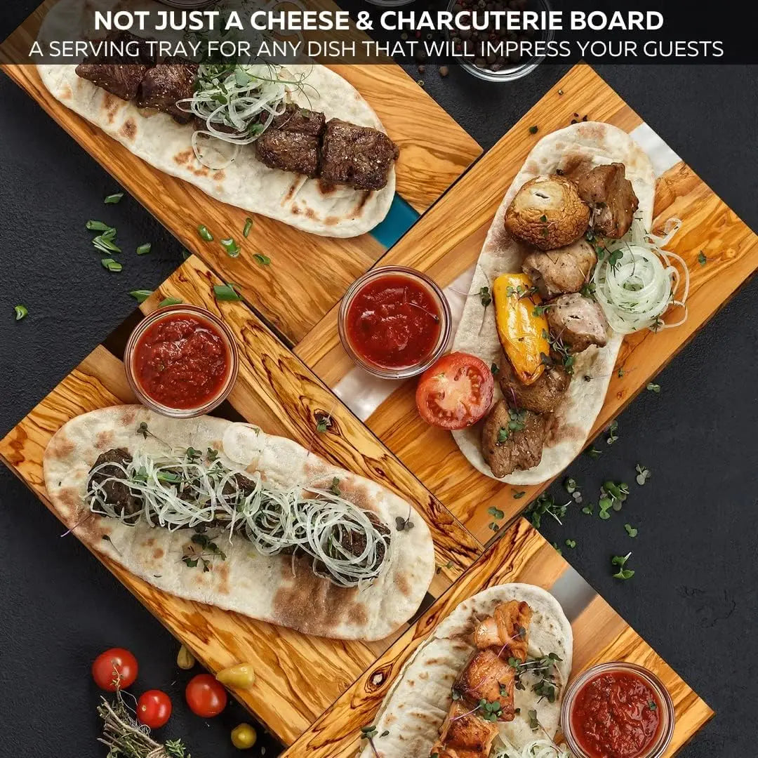 Handcrafted Italian Olive Wood Cheese&Charcuterie Board