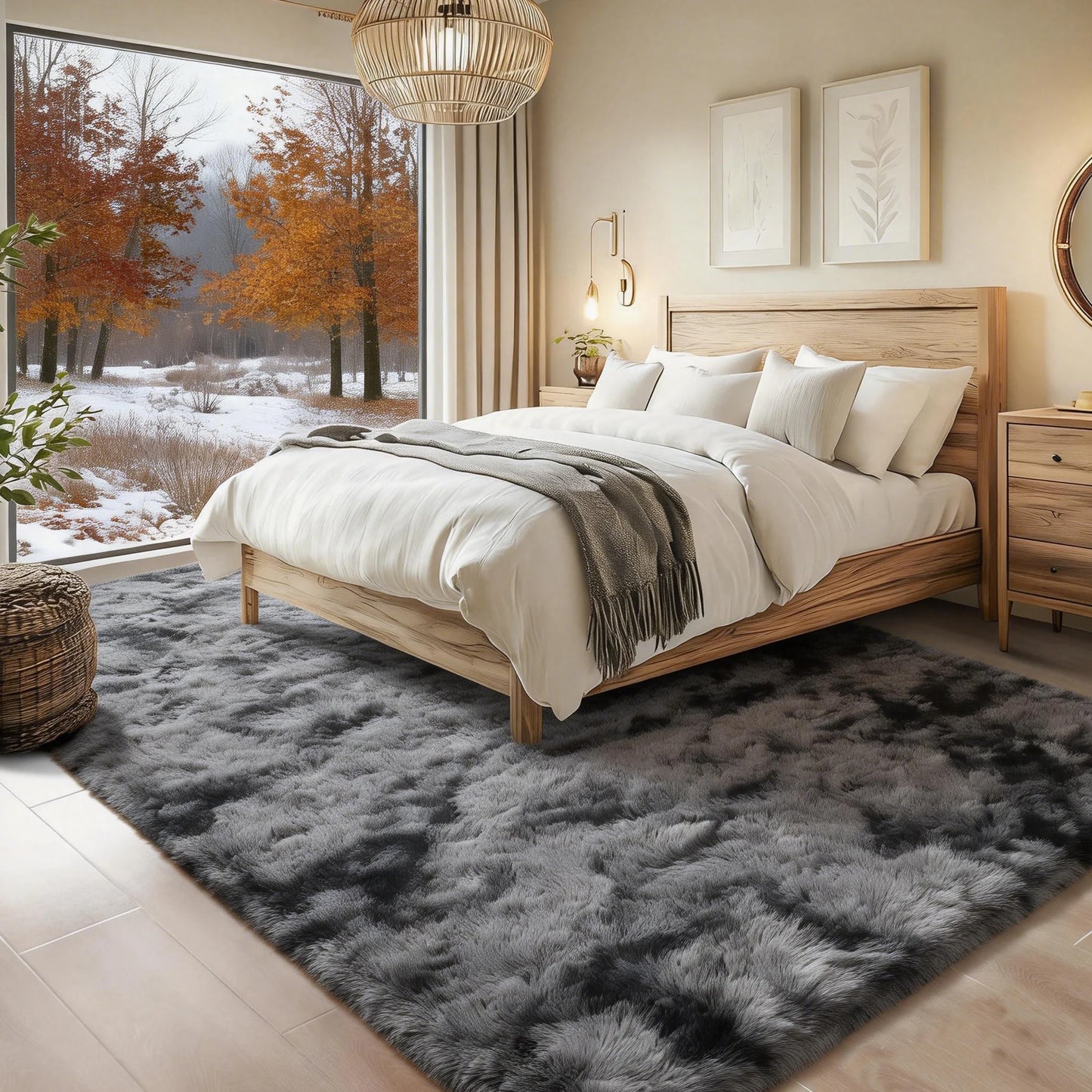 6x9 Ft Large Shag Rugs  Ultra Soft Fluffy Furry Area Rugs