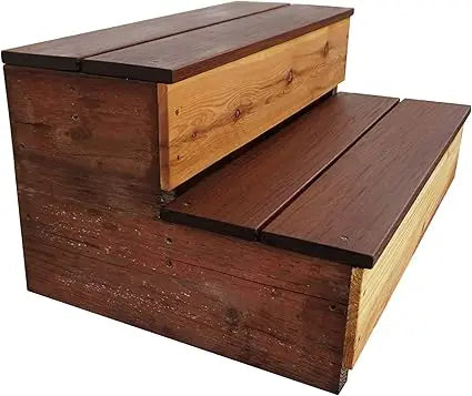 Outdoor Hot Tub Step (Made in The USA) (Mahogany)
