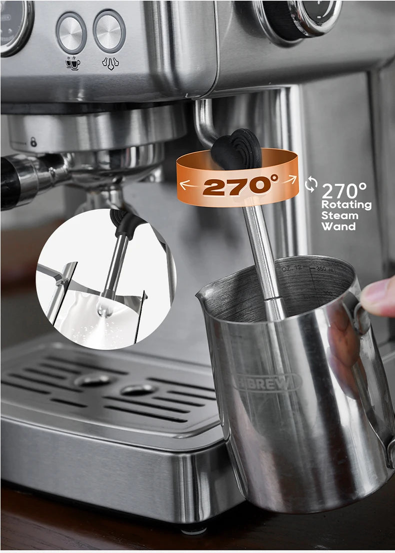 HiBREW 20Bar Semi Automatic Espresso Coffee Machine