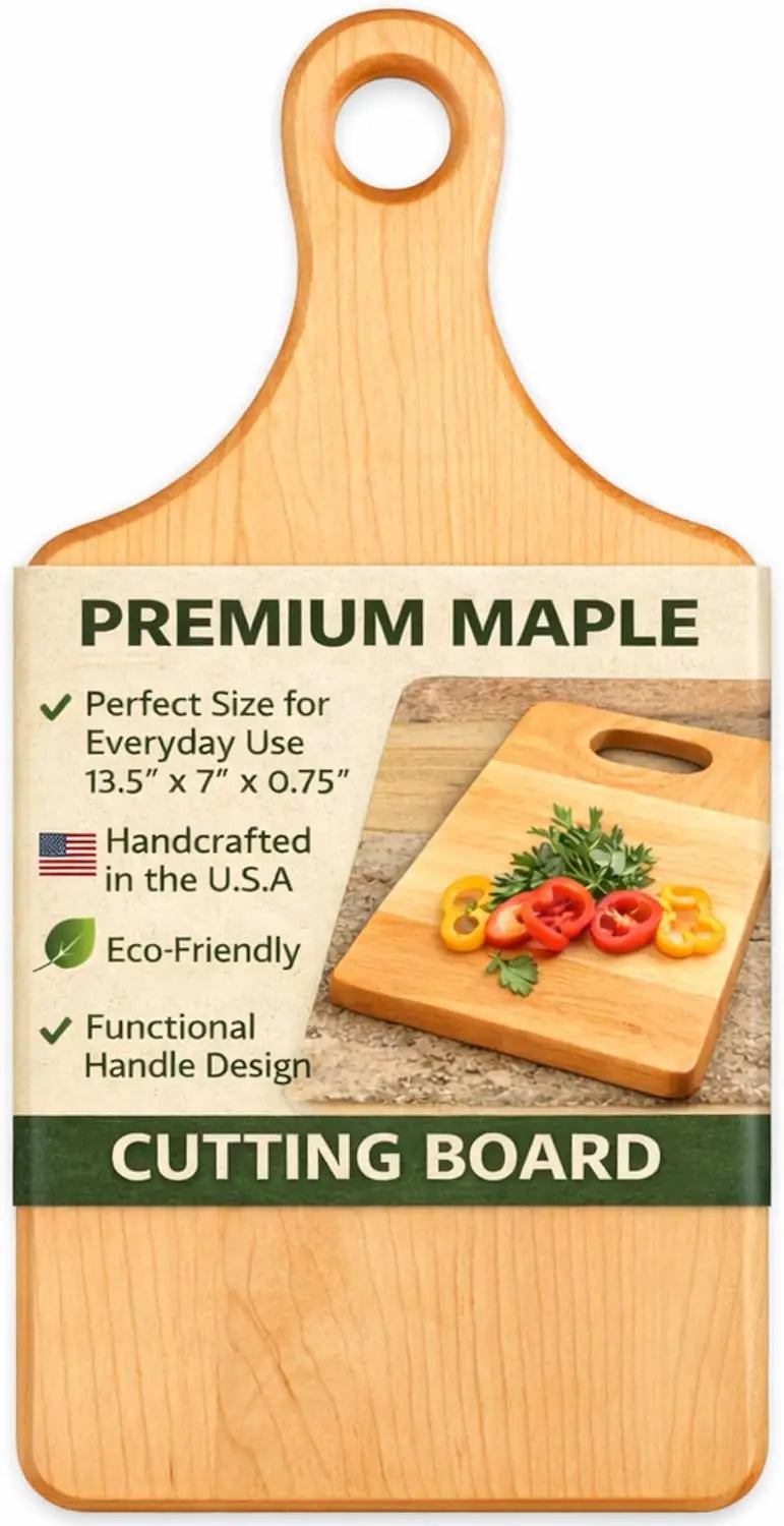 Handcrafted Maple Cutting Board with Handle