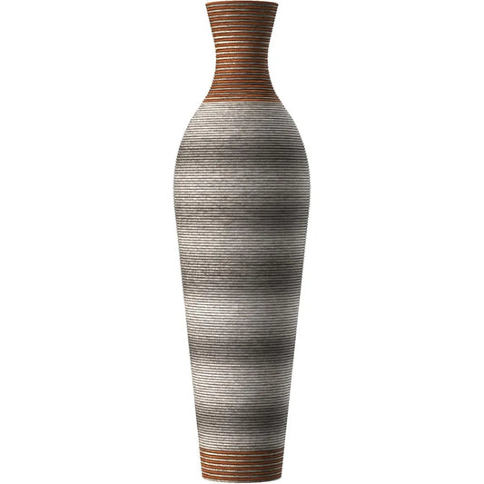39-Inch Tall Brown Decorative Floor Vase