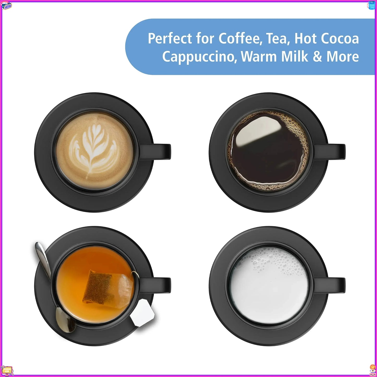 Constant Temperature Coffee Mug Stainless Steel with USB Warmer Base