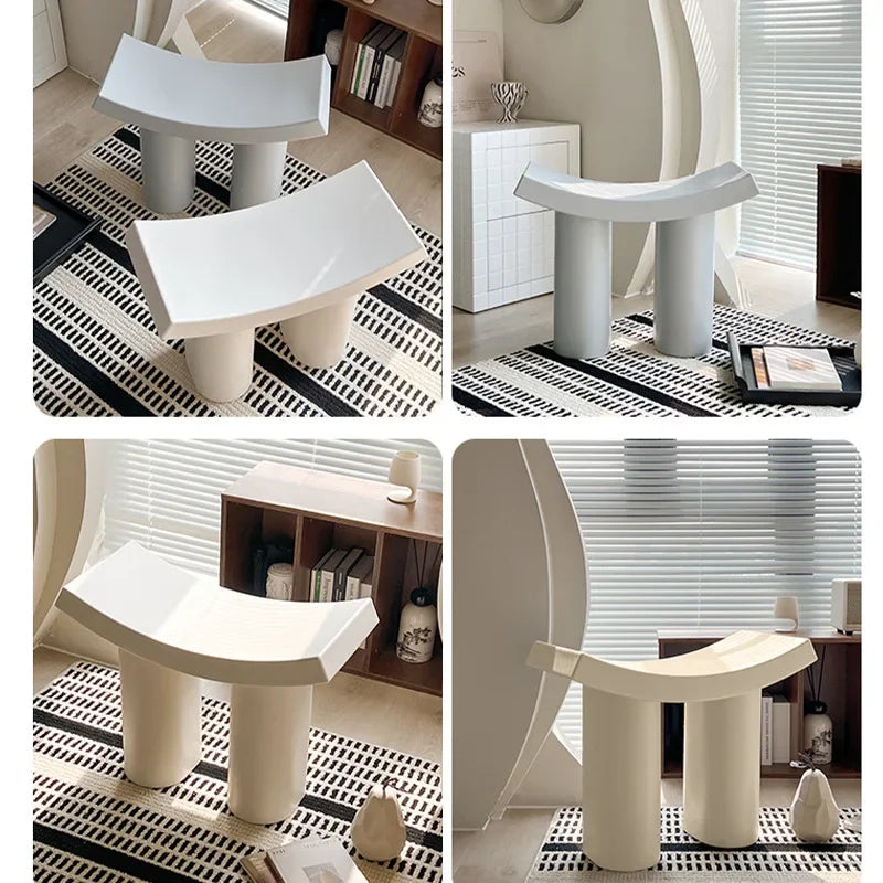 Plastic Nordic Stools  Pouf
