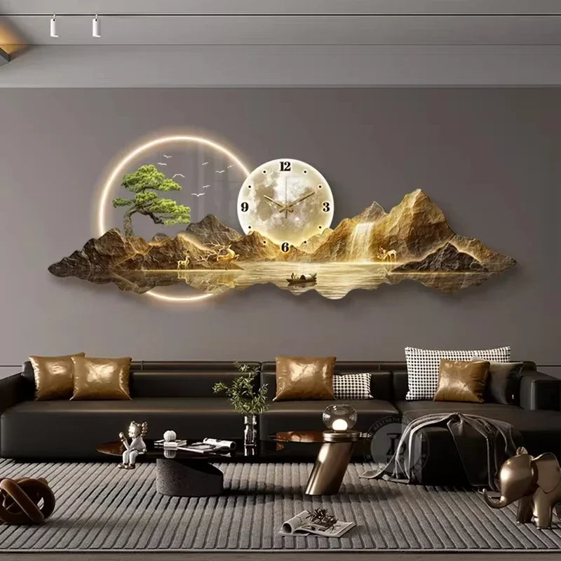 Luxury Wall Clocks  Led Aesthetic