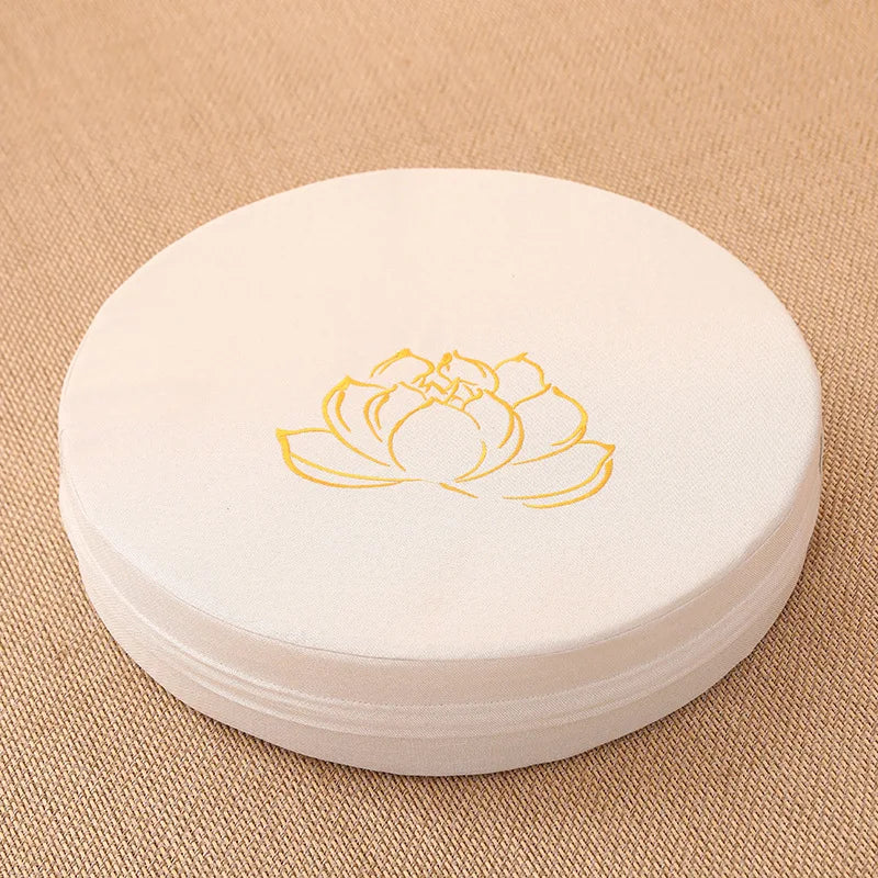 40X6CM Yoga Meditation Linen Cushion  Mat Removable Washable
