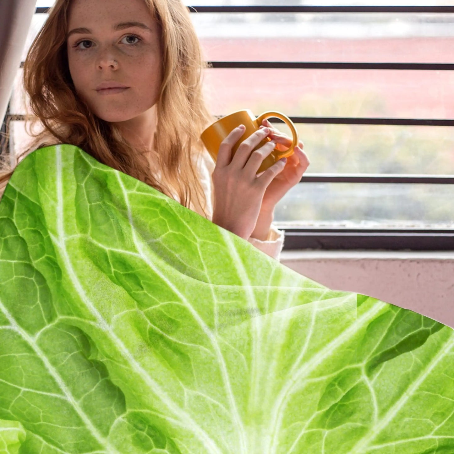Throw Blanket Lettuce Blanket Super Soft Fuzzy Plush Blanket