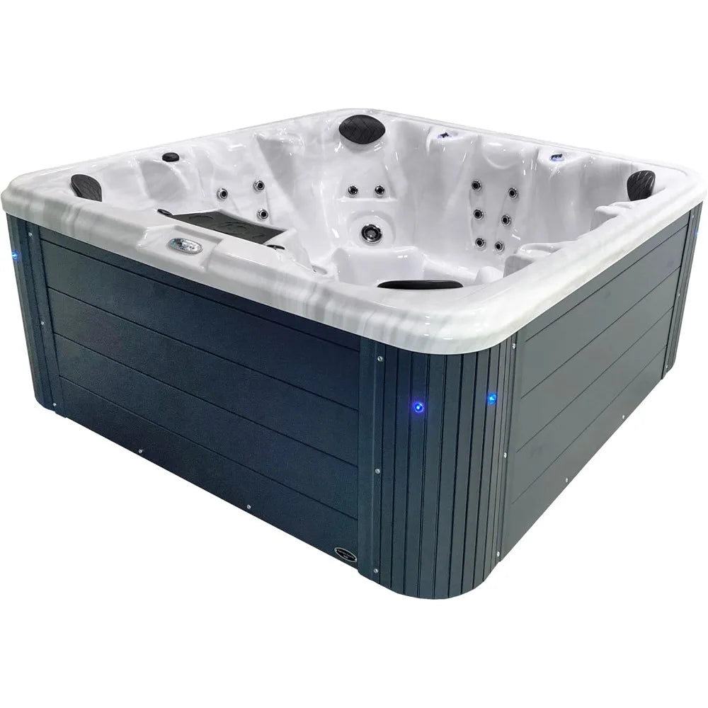 Outdoor Hot Tub, 34 Nozzles for 6-7 People, 86 Port,