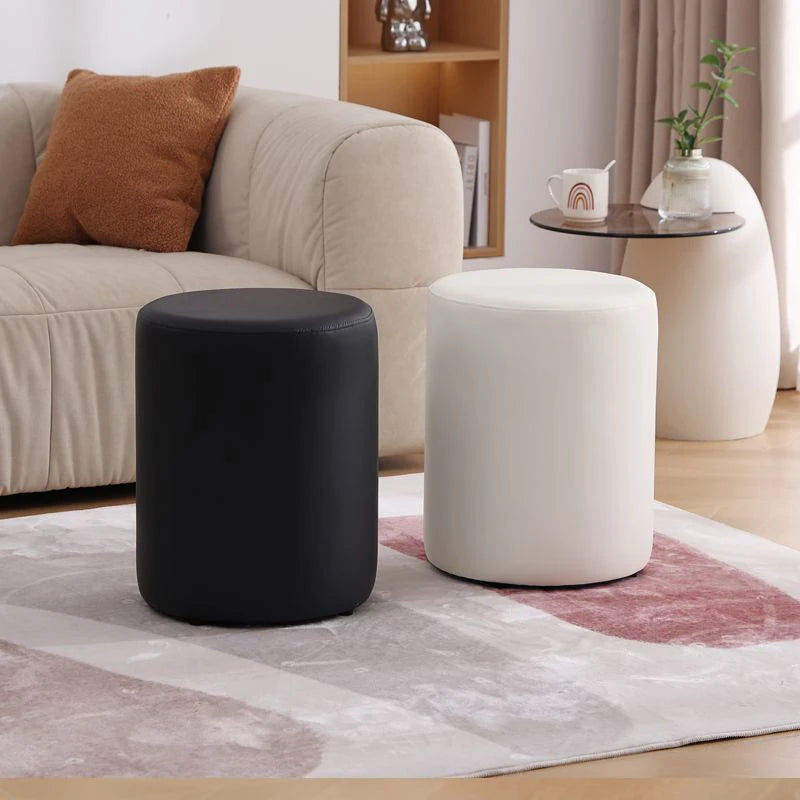 Wooden Ottomans Living Room  Vanity Stool Modern Low Step Stools