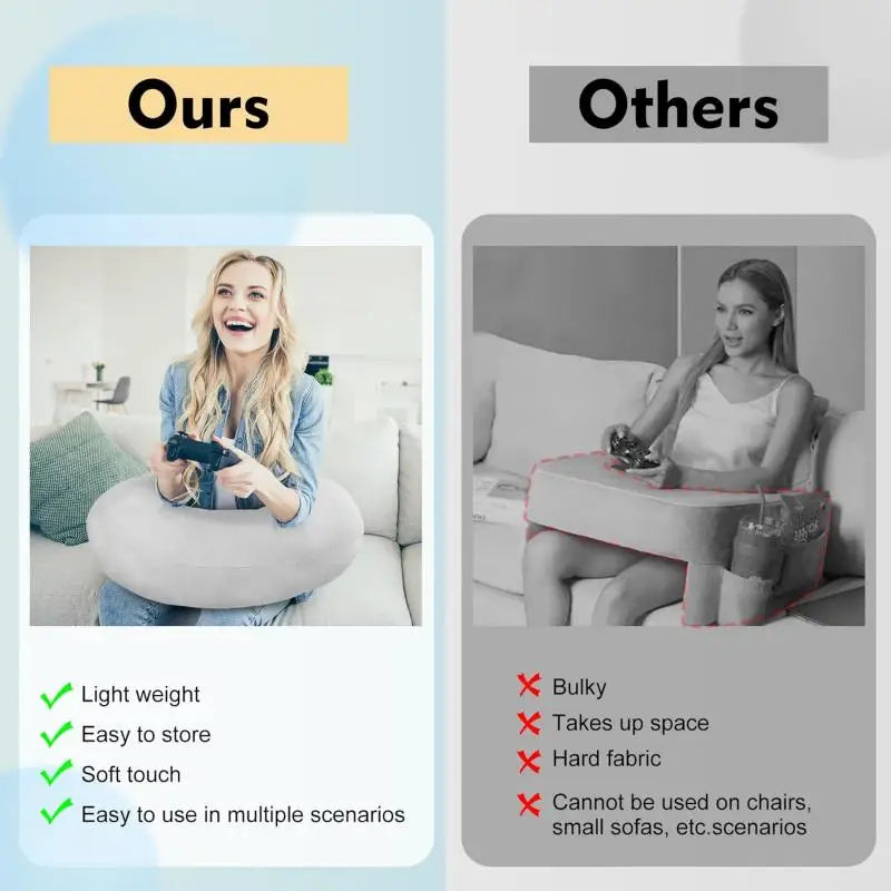 Gaming Pillow Ergonomic U-Shaped Lap Pillow