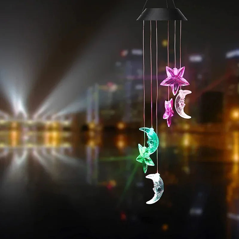 Solar Wind Chime Lamp LED Pendant Lamp Color Change