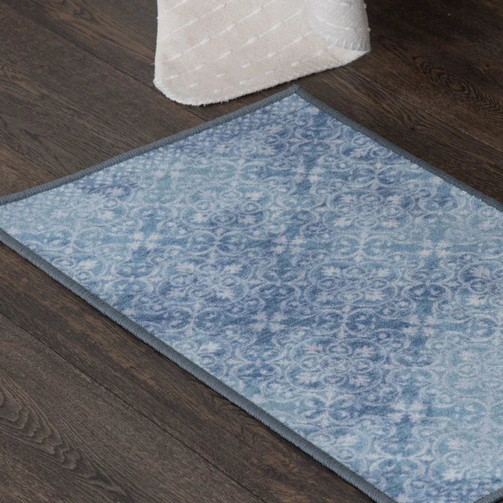 Mainstays 18"x30" Teal Medallion Indoor Rug
