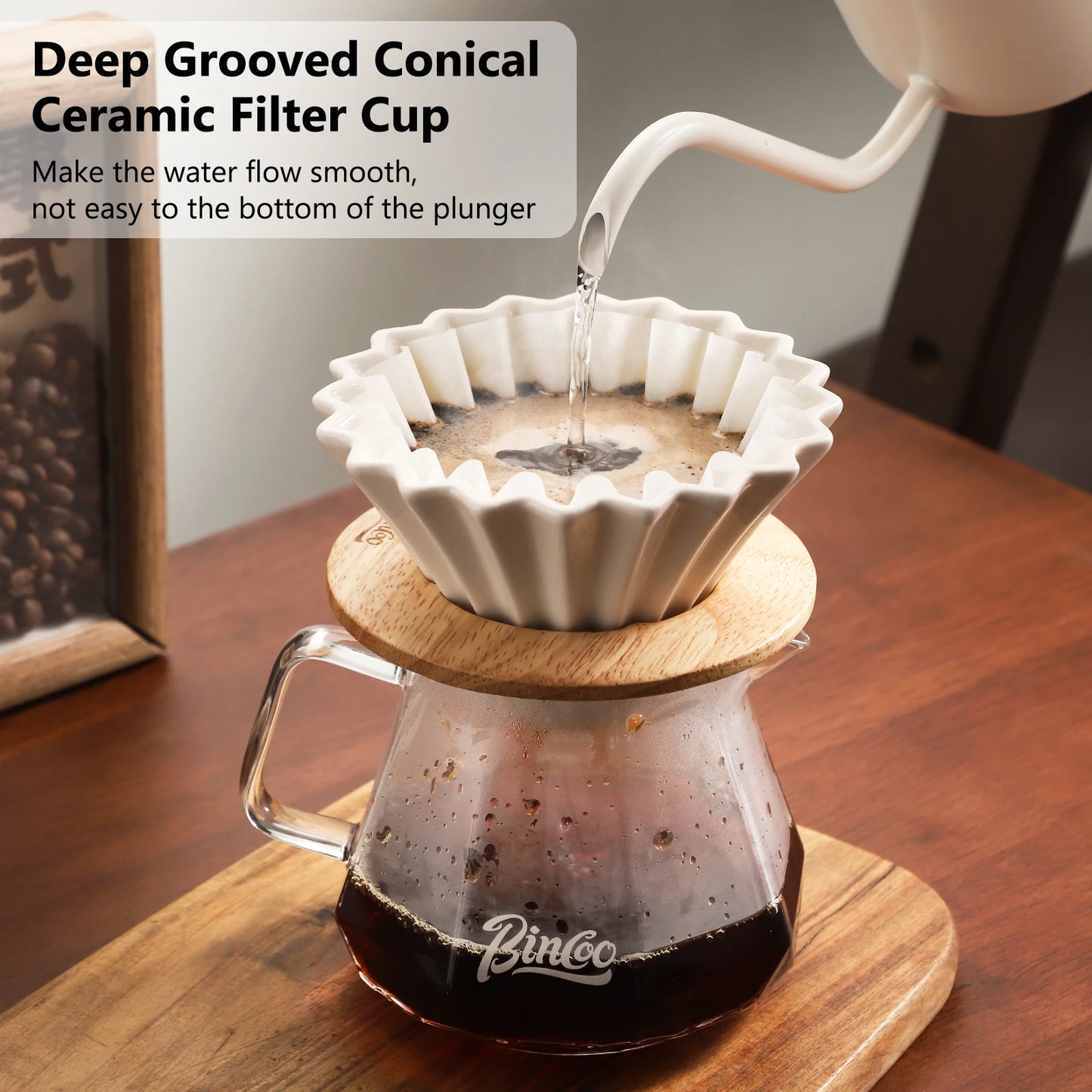 400ML Pour Over Coffee Maker Set