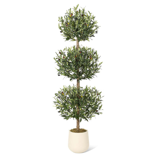 Artificial Olive Tree 5FT Tall with Planter